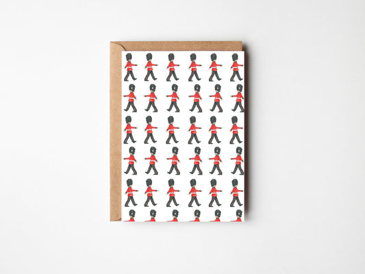 ‘On Parade’ Marching Guards, A6 Greetings card