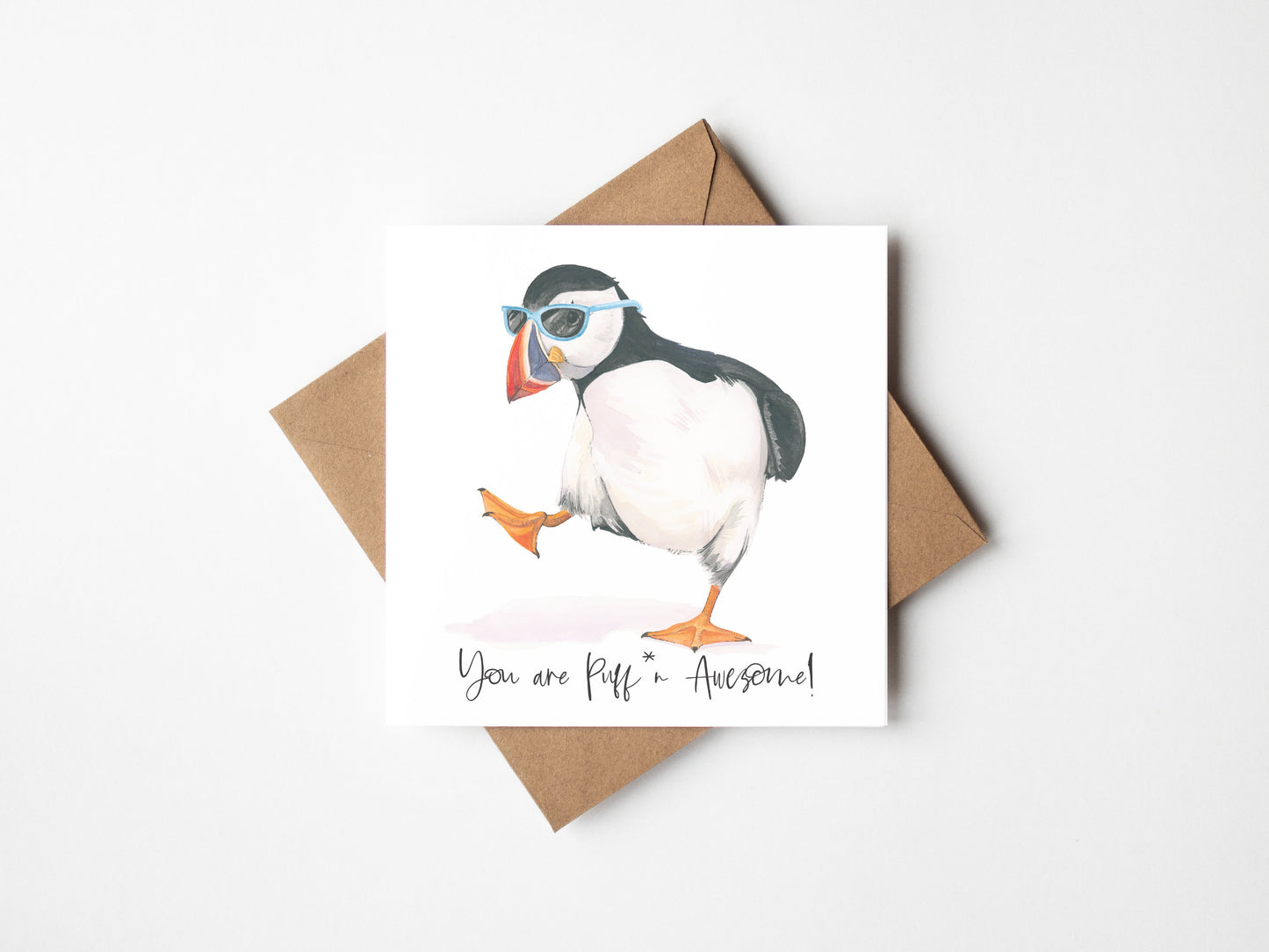 You are Puffin Awesome! Greeting card