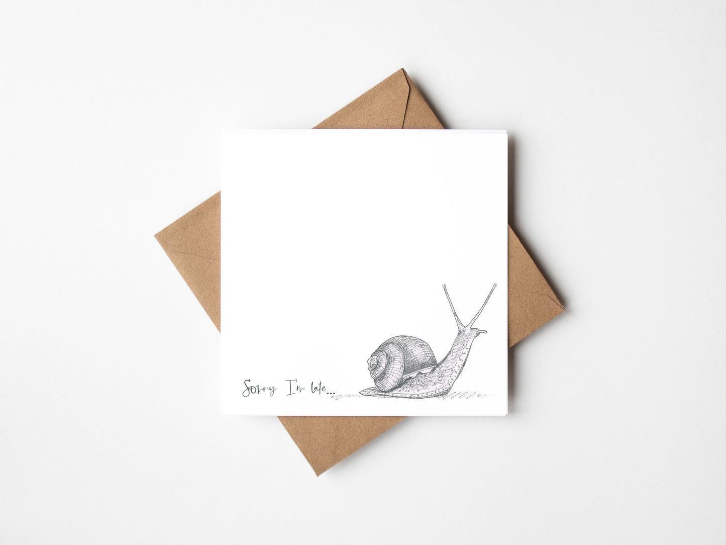 Sorry I'm Late, Greeting card