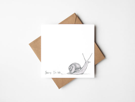 Sorry I'm Late, Greeting card