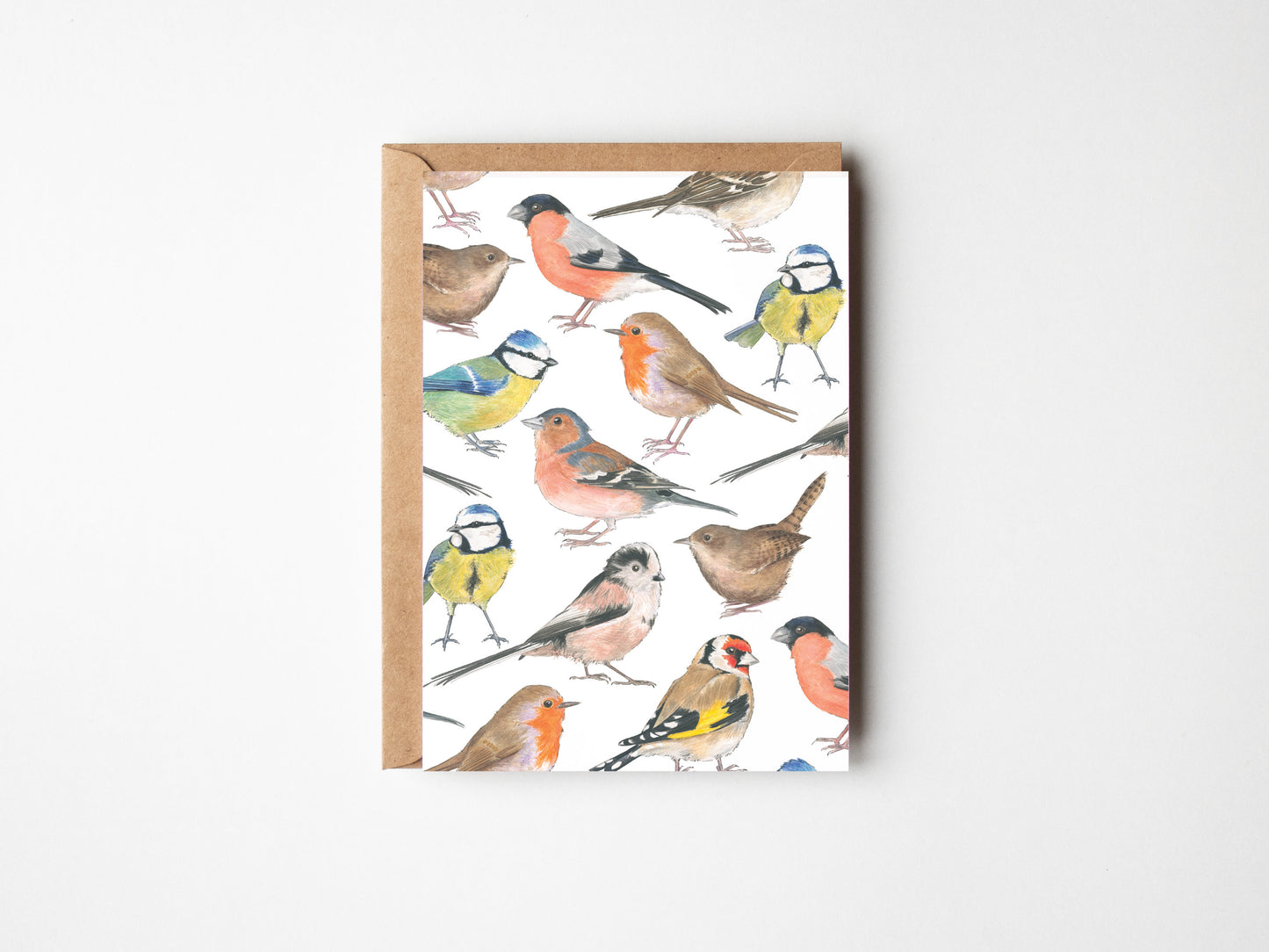 Garden Birds Greeting Card, A6