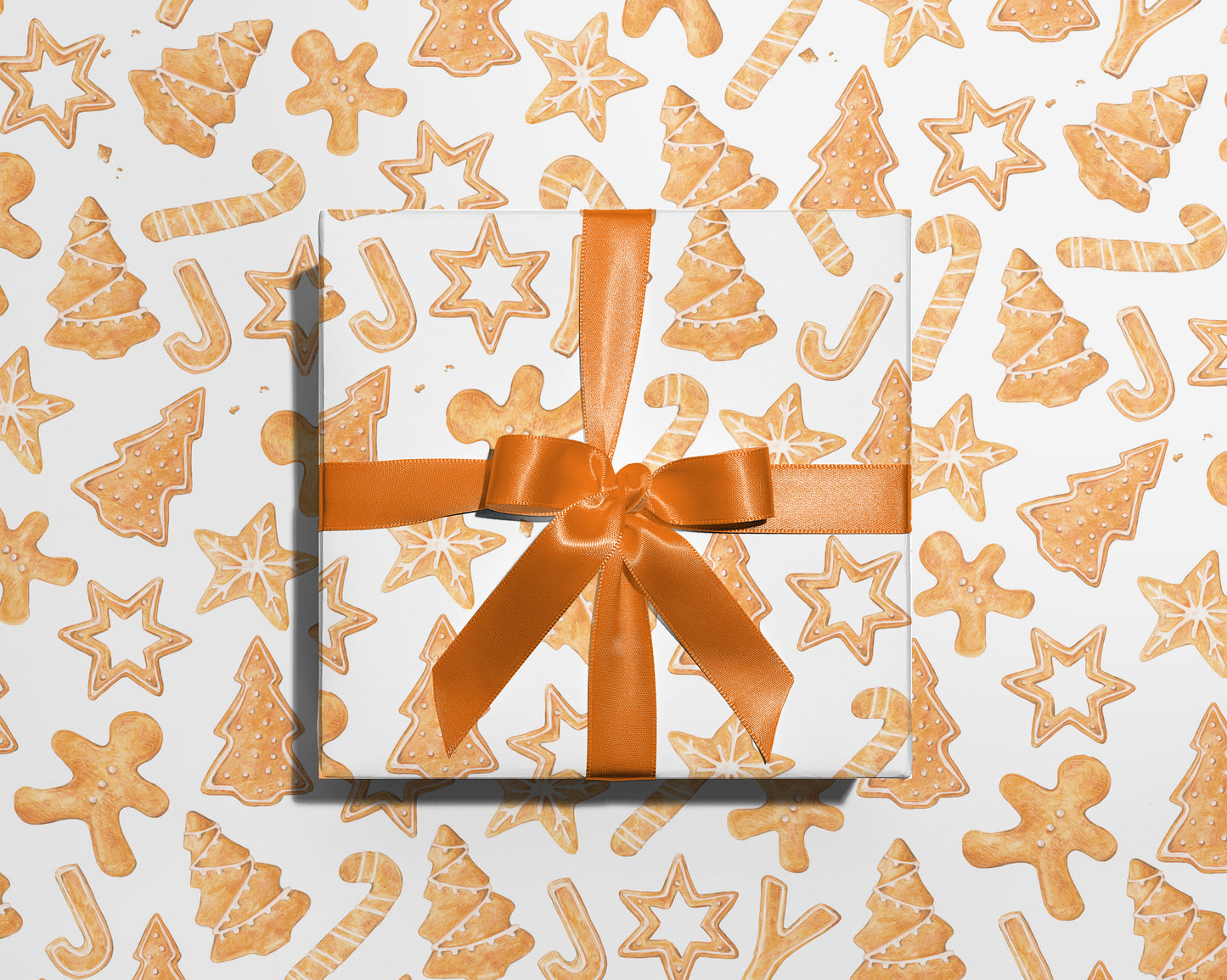Gingerbread Christmas Gift Wrapping Paper