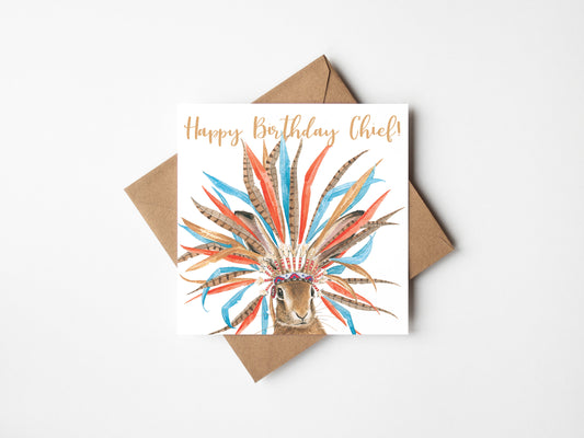 Happy Birthday Chief, Greeting card