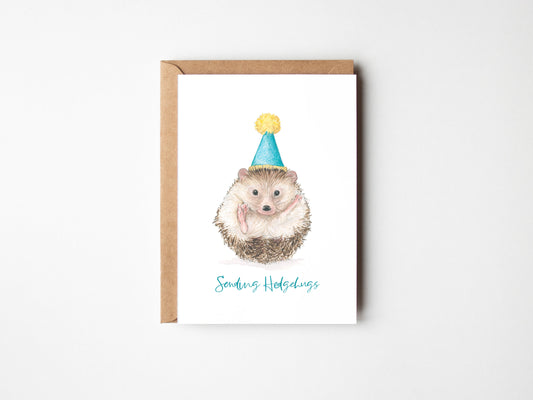 Hedgehugs, A6 Greeting card