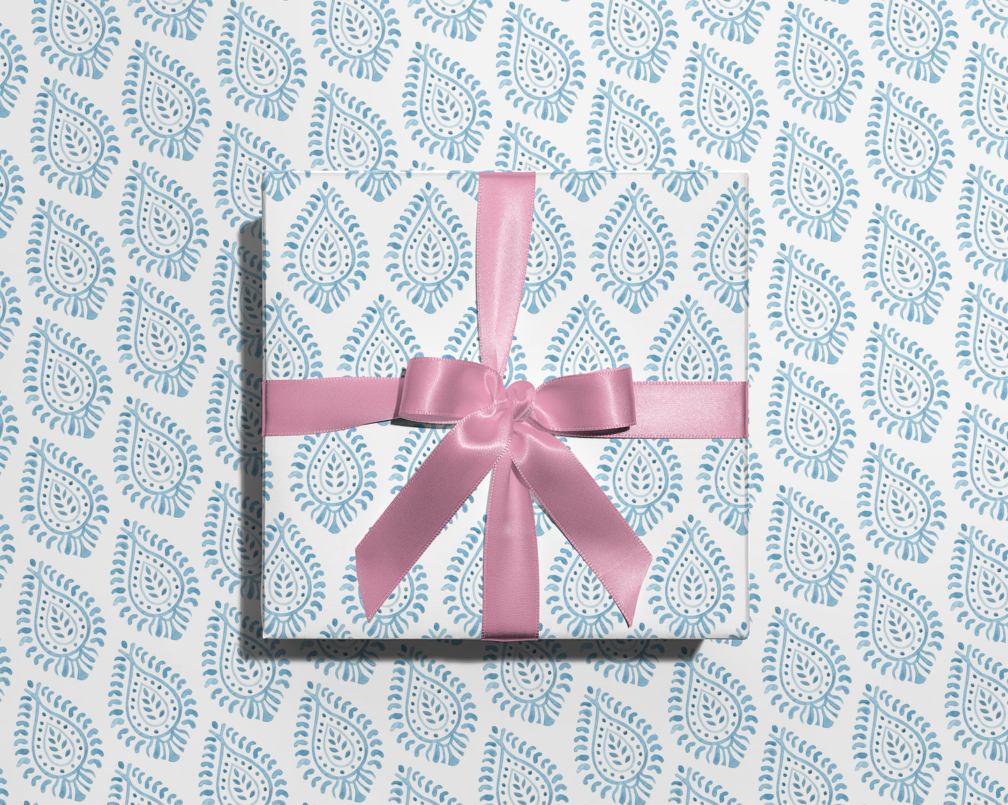 Paisley in Blue Wrapping Paper