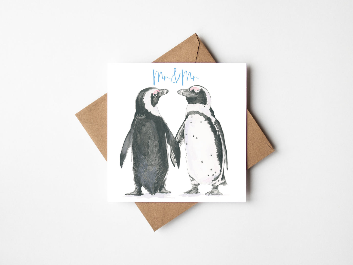 Mr & Mr Penguin, Greeting card