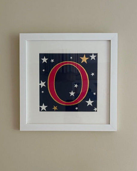 'Reach for the Stars' Personalised Gilded Letter Print