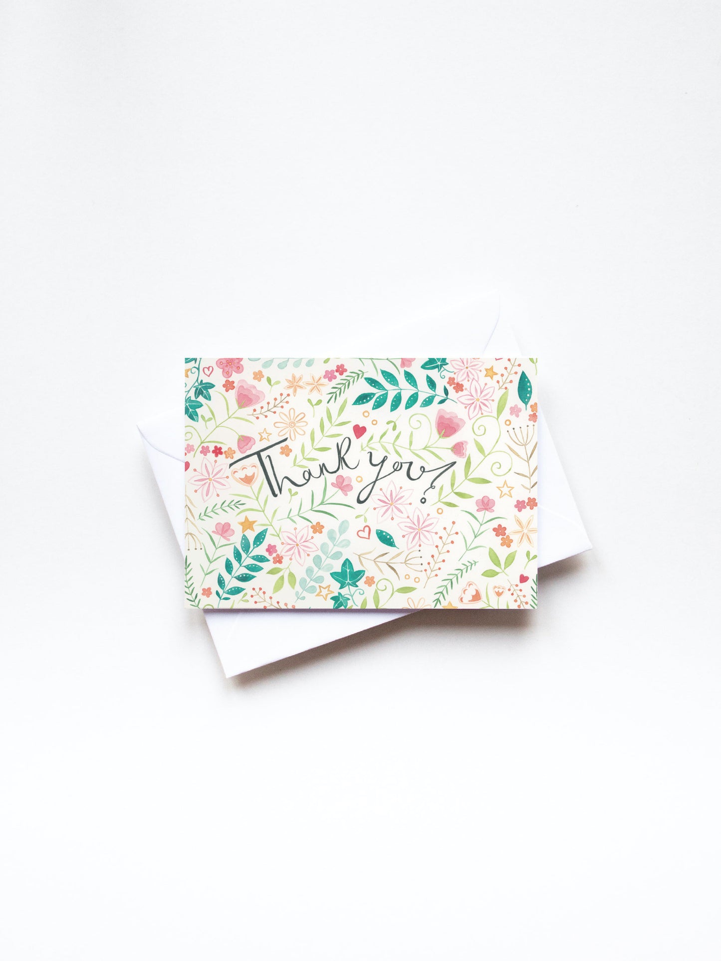 Thank You Florals, A6 Greeting card