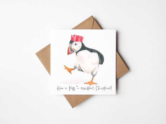 Have a Puff*n Excellent Christmas card