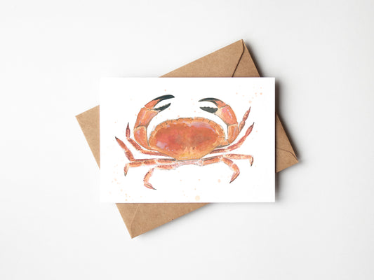 Crab, A6 Greeting Card