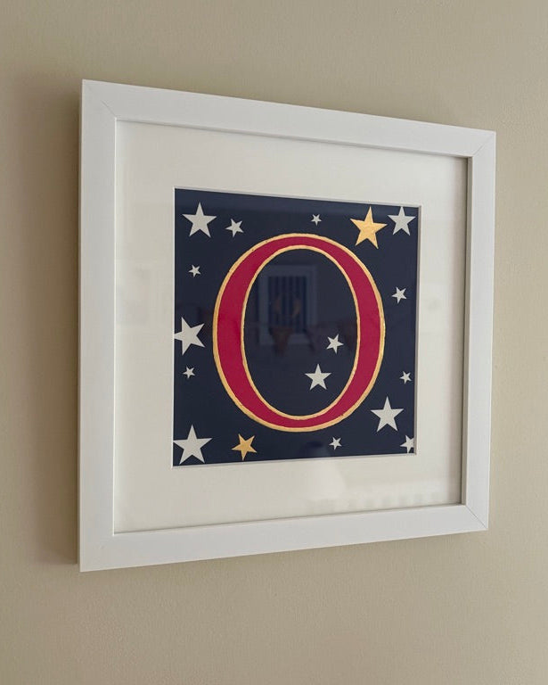 'Reach for the Stars' Personalised Gilded Letter Print