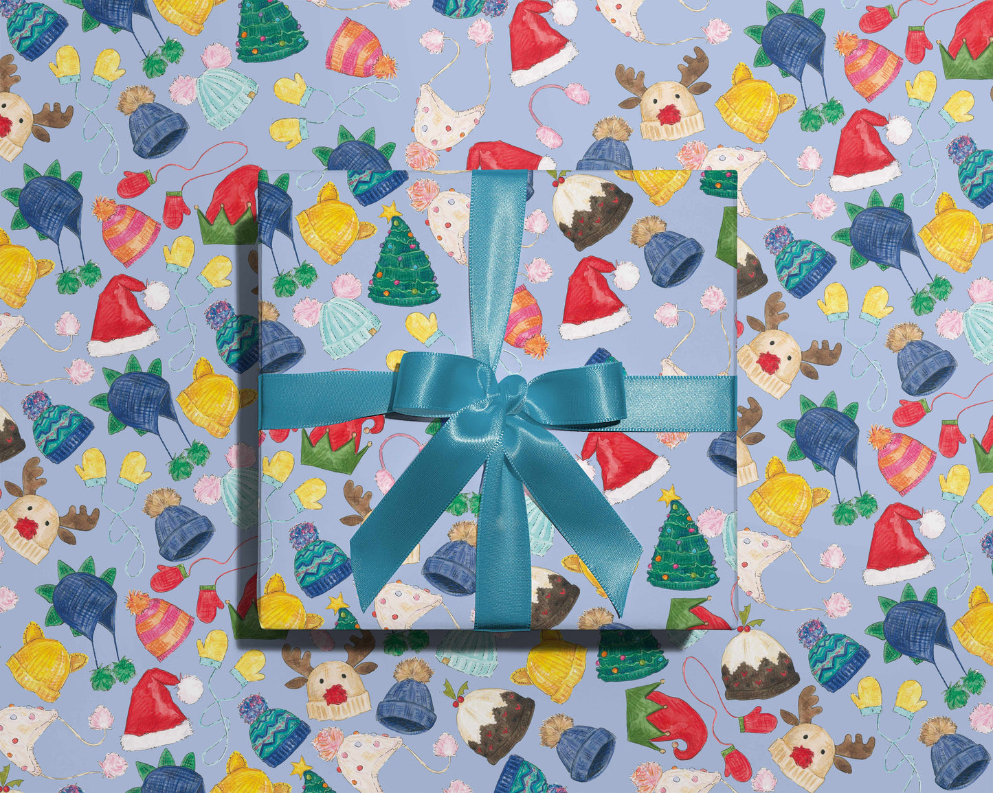 Cosy Christmas Hats Wrapping Paper
