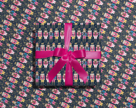 Nutcrackers Christmas Gift Wrapping Paper