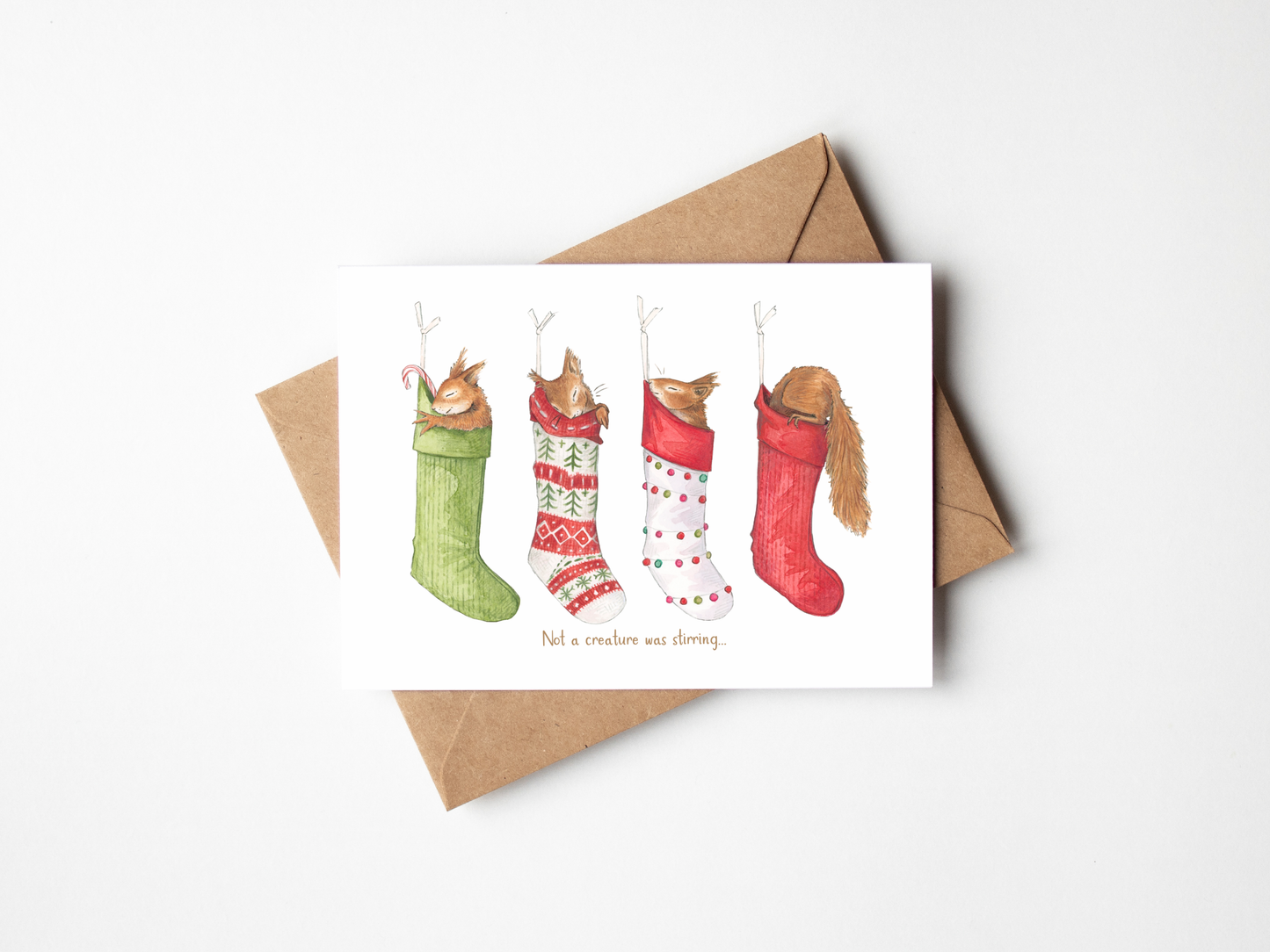 Not a Creature was Stirring, A6 Christmas Card