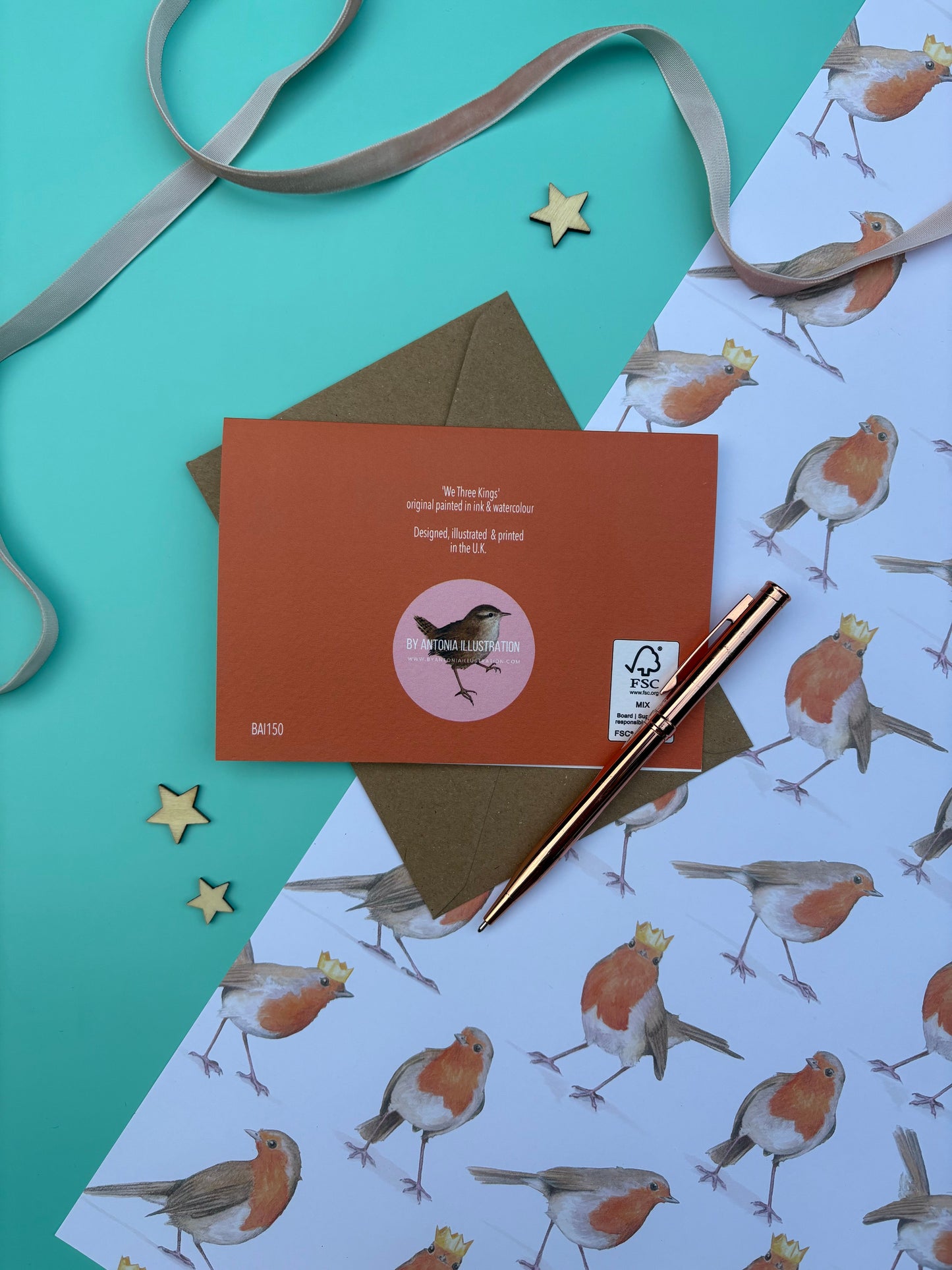 We Three Kings Christmas card